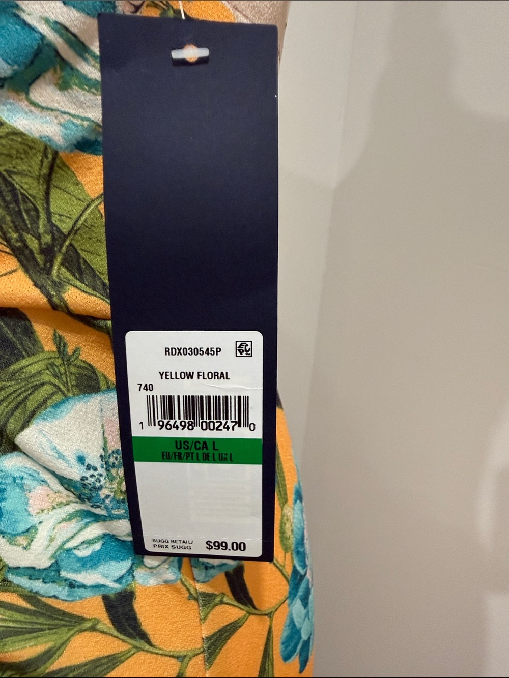RACHEL Rachel Roy Yellow Floral Knot-Front Maxi Dress.NWT Size L - Picture 3 of 7